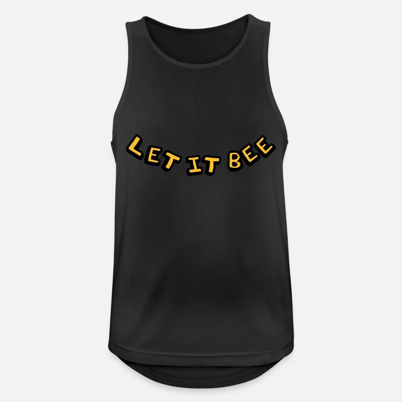 Let It Be Imker Logo - Men's Breathable Tank Top - black