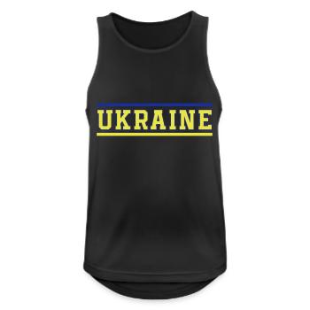 Ukraine - Débardeur respirant Homme - noir - Devant - Nick (188cm)