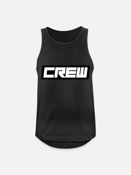 Crew - Men's Breathable Tank Top - black