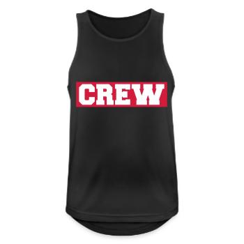 Crew - Débardeur respirant Homme - noir - Devant - Nick (188cm)