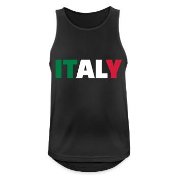 Italy - Men's Breathable Tank Top - black - Front - Nick (188cm)