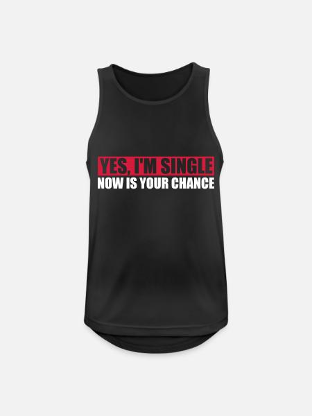 single now your chance - Men's Breathable Tank Top - black