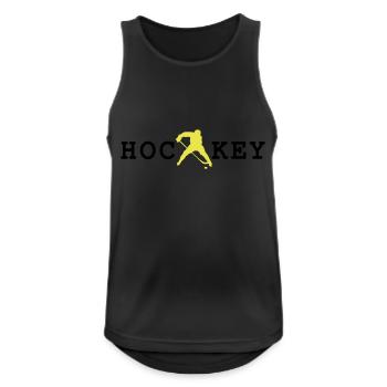 hockey - Men's Breathable Tank Top - black - Front - Nick (188cm)