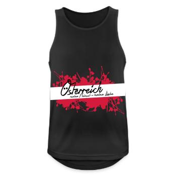 Austria, my homeland, my love! - Men's Breathable Tank Top - black - Front - Nick (188cm)