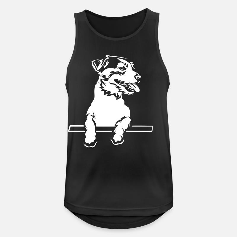 Jack Russell Terrier "Black Edition" - Men's Breathable Tank Top - black