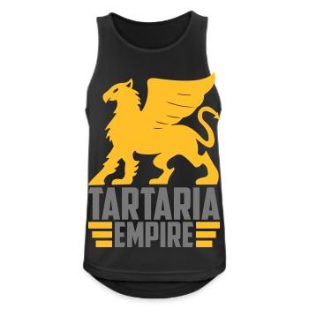 Empire de Tartarie | Couleurs modifiables - Débardeur respirant Homme - noir - Devant - Nick (188cm)
