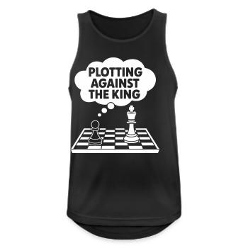 Plotting Against the King - Men's Breathable Tank Top - black - Front - Nick (188cm)