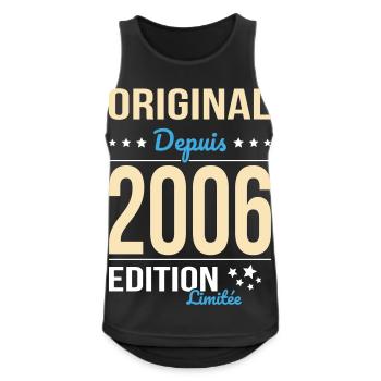 Original since 2006 – 20th anniversary - Men's Breathable Tank Top - black - Front - Nick (188cm)