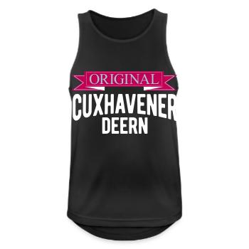 Cuxhavener deern d'origine - Débardeur respirant Homme - noir - Devant - Nick (188cm)