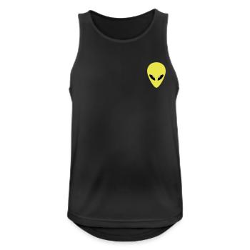 ALIEN - Männer Tank Top atmungsaktiv - Schwarz - Vorne - Nick (188cm)