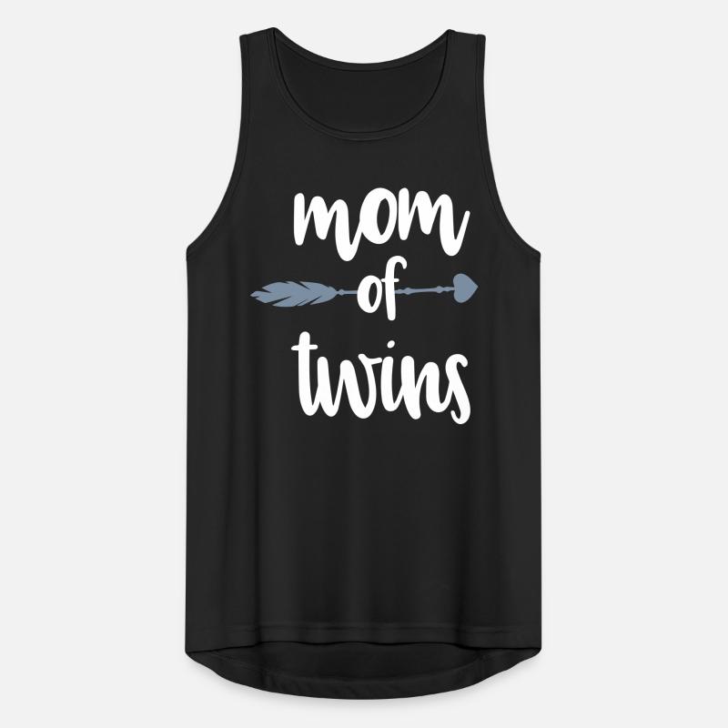 Zwillingsmama Mutter Zwillinge Spruch Geschenk Männer Tank Top atmungsaktiv