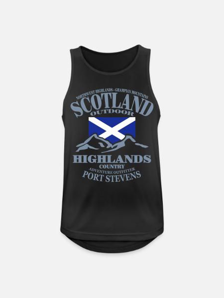 Scotland - Highlands - Men's Breathable Tank Top - black