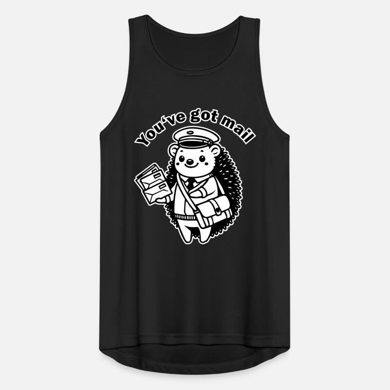 Postbote Igel - "Du hast Post" Design Männer Tank Top atmungsaktiv