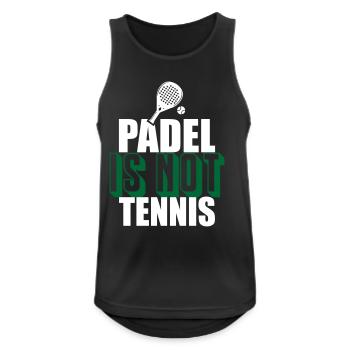 Padel_Is_Not_Tennis - Men's Breathable Tank Top - black - Front - Nick (188cm)