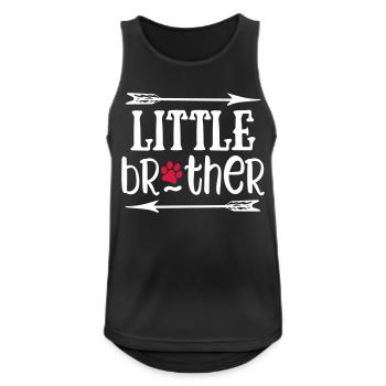 Little Brother Dog - Men's Breathable Tank Top - black - Front - Nick (188cm)
