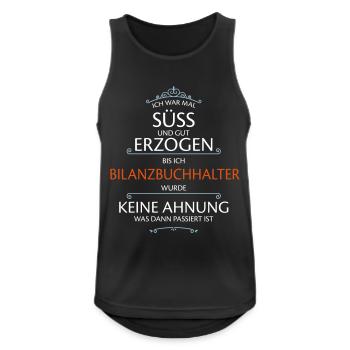 Bilanzbuchhalter Beruf - Männer Tank Top atmungsaktiv - Schwarz - Vorne - Nick (188cm)