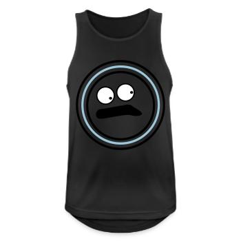 Cute emotional face huh - Men's Breathable Tank Top - black - Front - Nick (188cm)