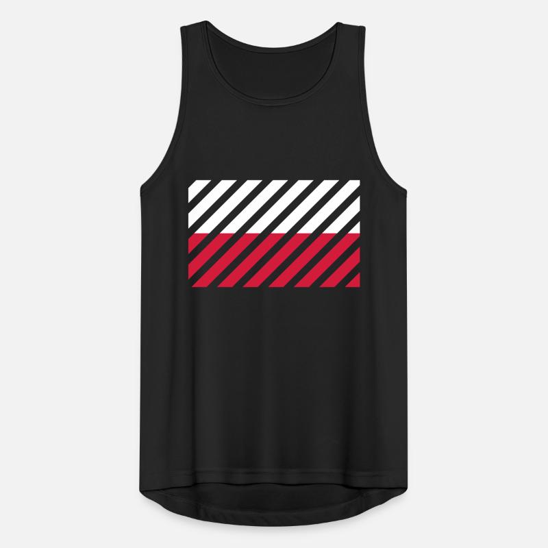 Drapeau rayé Pologne Débardeur respirant Homme
