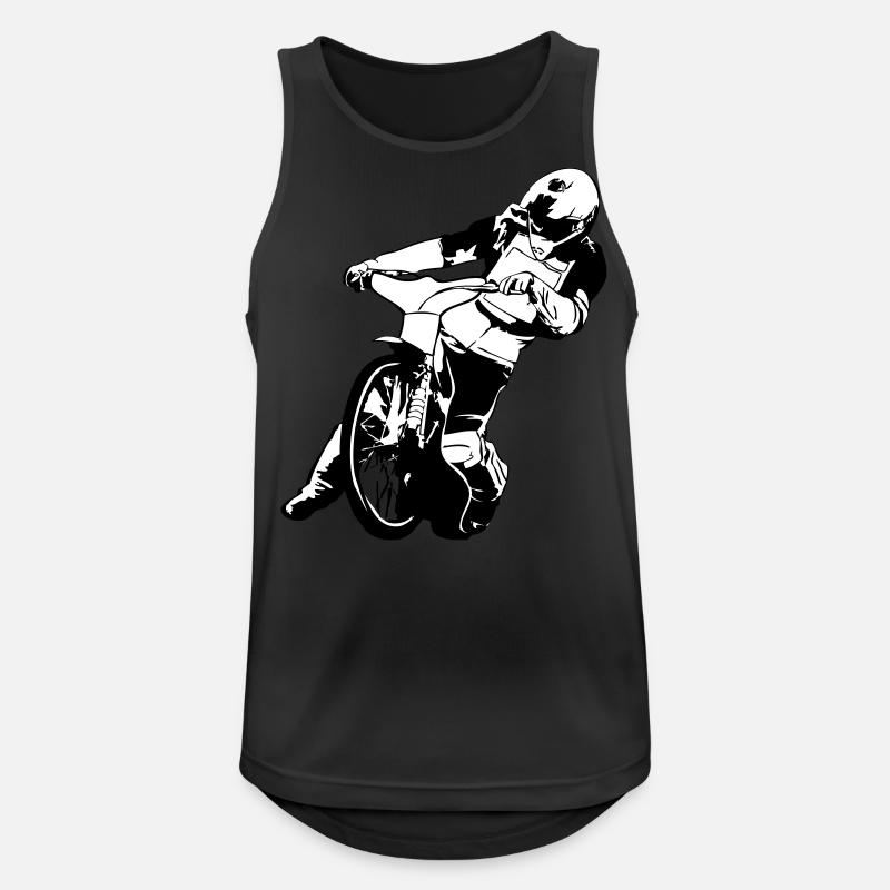 Speedway Racing - Männer Tank Top atmungsaktiv - Schwarz