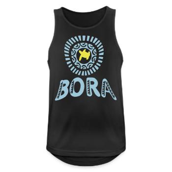 polynesisch Schildkröte Tattoo Bora Bora - Männer Tank Top atmungsaktiv - Schwarz - Vorne - Nick (188cm)