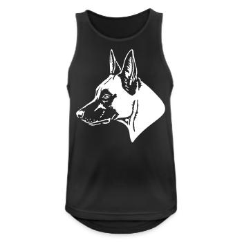 535 Malinois - Men's Breathable Tank Top - black - Front - Nick (188cm)