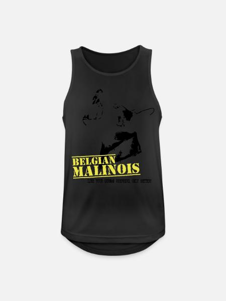Malinois - Männer Tank Top atmungsaktiv - Schwarz