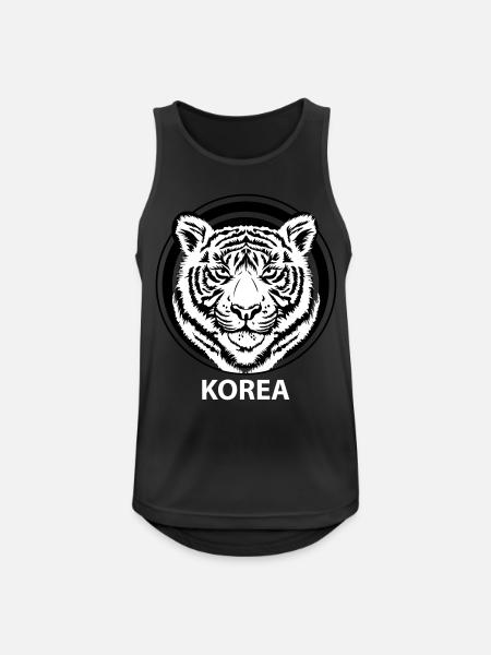 Korea - Männer Tank Top atmungsaktiv - Schwarz