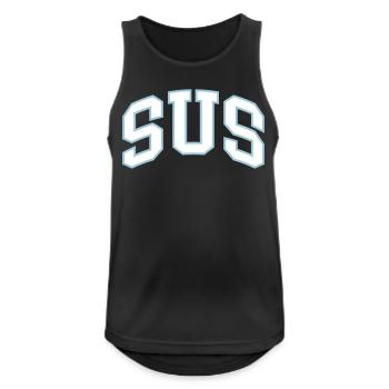 Sus - Men's Breathable Tank Top - black - Front - Nick (188cm)