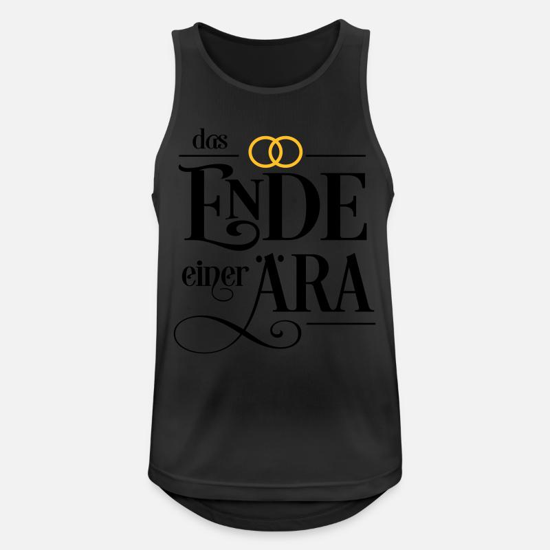 Junggesellenabschied - Männer Tank Top atmungsaktiv - Schwarz