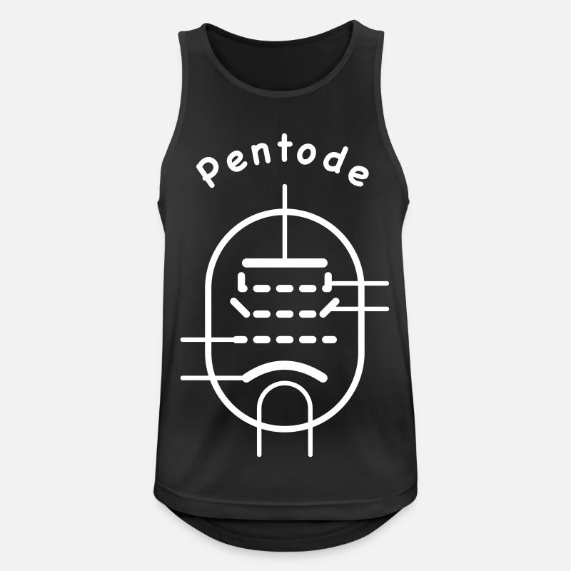 Vakuumröhren-Symbol Pentode - Männer Tank Top atmungsaktiv - Schwarz