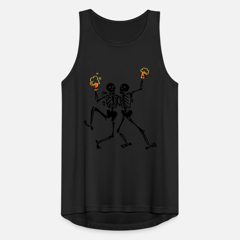 Skeletons doing java Men's Breathable Tank Top