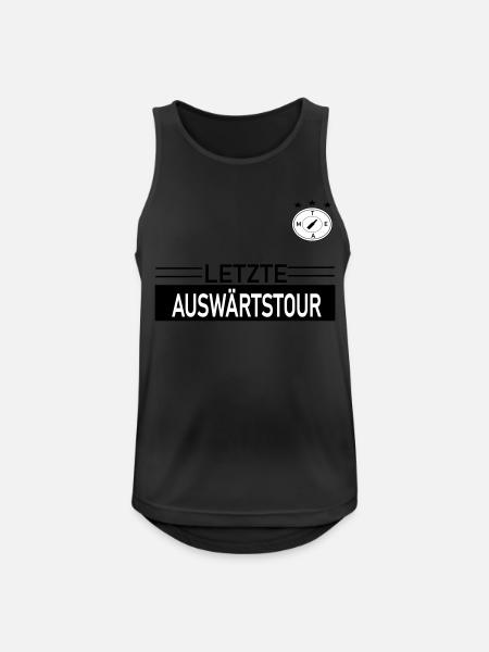 Letzte Auswärtstour Team - Männer Tank Top atmungsaktiv - Schwarz