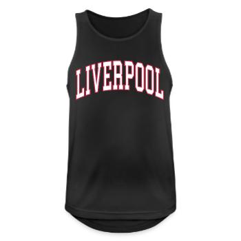 Liverpool - Männer Tank Top atmungsaktiv - Schwarz - Vorne - Nick (188cm)