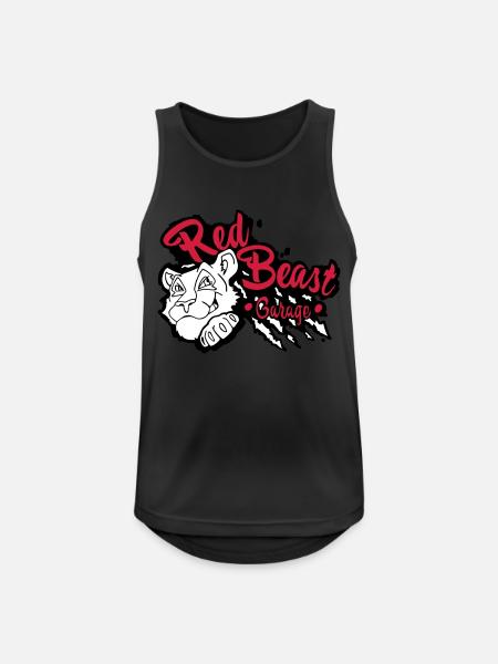 Red Beast Garage - Débardeur respirant Homme - noir