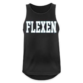 Flexion - Débardeur respirant Homme - noir - Devant - Nick (188cm)