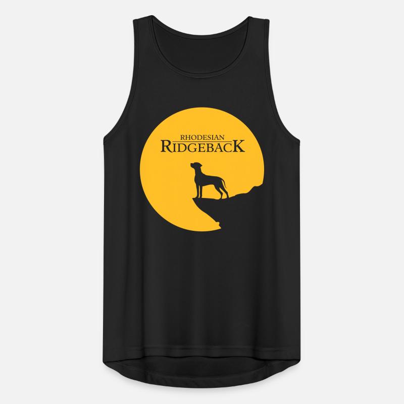 Rhodesian Ridgeback Rising Sun Männer Tank Top atmungsaktiv