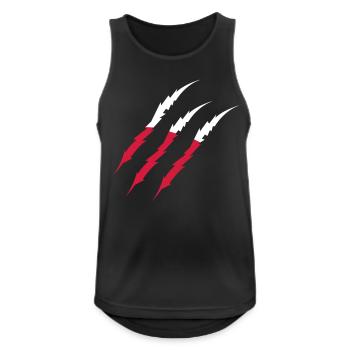 Claws Polska - Men's Breathable Tank Top - black - Front - Nick (188cm)