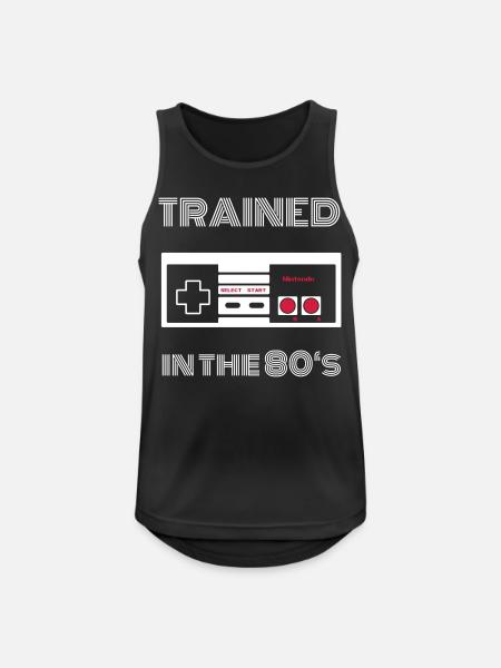 NES 80's - Men's Breathable Tank Top - black