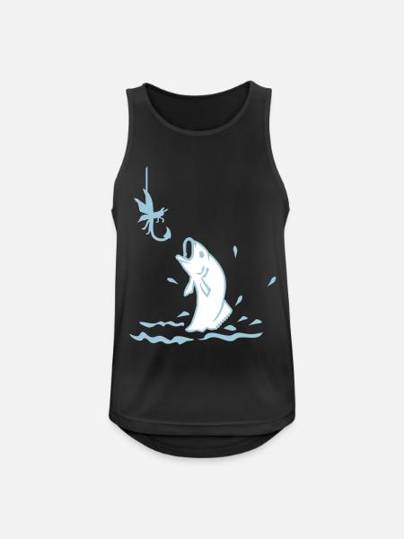 Fliegenfischen / fly fishing (2c) - Men's Breathable Tank Top - black