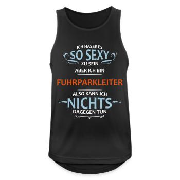 Fuhrparkleiter Beruf - Männer Tank Top atmungsaktiv - Schwarz - Vorne - Nick (188cm)