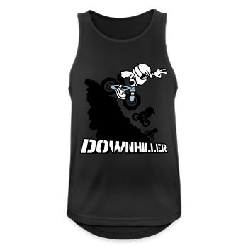 Downhiller - Débardeur respirant Homme - noir - Devant - Nick (188cm)