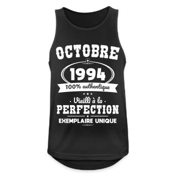 30th Anniversary - October 1994 Perfection - Men's Breathable Tank Top - black - Front - Nick (188cm)