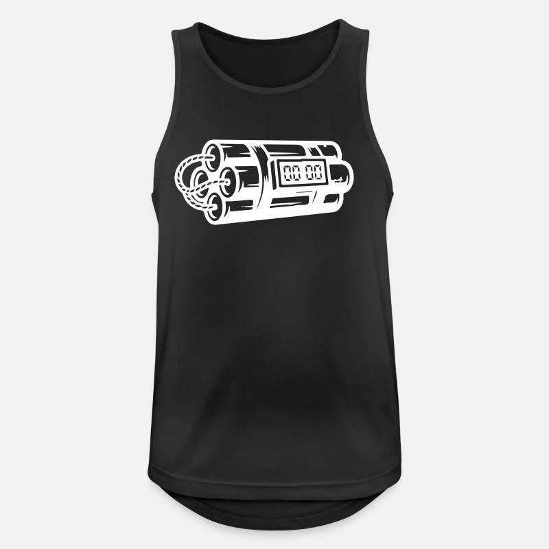 Zeitbombe Sprengstoff Dynamit - Männer Tank Top atmungsaktiv - Schwarz