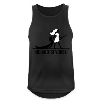 die Jagd ist vorbei Game Over JGA - Männer Tank Top atmungsaktiv - Schwarz - Vorne - Nick (188cm)