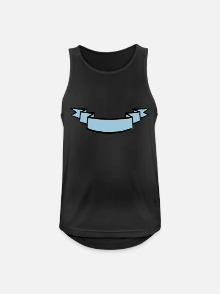 Banner curved - Men's Breathable Tank Top - black
