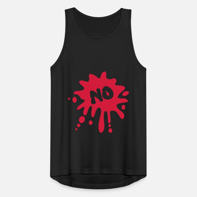 No, Farbspritzer Männer Tank Top atmungsaktiv
