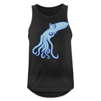 Octopus, Octopus, Octopus, Cephalopod, Giant Squid - Men's Breathable Tank Top - black - Front - Nick (188cm)