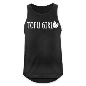 Tofu Girl - Débardeur respirant Homme - noir - Devant - Nick (188cm)