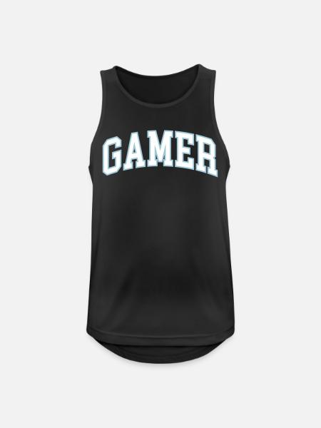 GAMER - Men's Breathable Tank Top - black