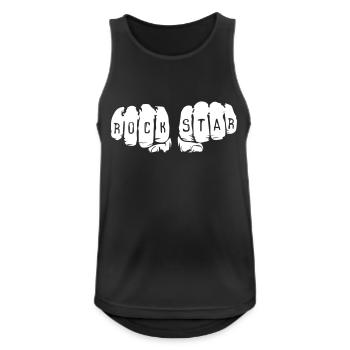 Hand Tatoo Rockstars - Men's Breathable Tank Top - black - Front - Nick (188cm)